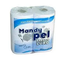 Papel Higiênico Folha Simples Branco Luxo 300mts – Mandypel