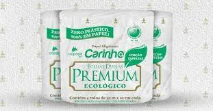 Papel Higiênico Folha Dupla Carinho Premium Ecológico 30mts – Copapa