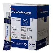 Pote Descartável 100ml PS com 2000 Potes – Cristalcopo