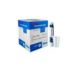 Copo Descartável 300ml PS Transparente 2000 Unidades – Cristalcopo