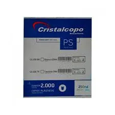 Copo Descartável 250ml PS Transparente 2000 Unidades – Cristalcopo
