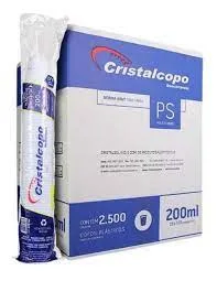 Copo Descartável 200ml Transparente 2500 Unidades – Cristalcopo