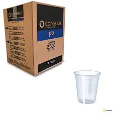 Copo Descartável 200ml PP Transparente 2500 Unidades – Copobras